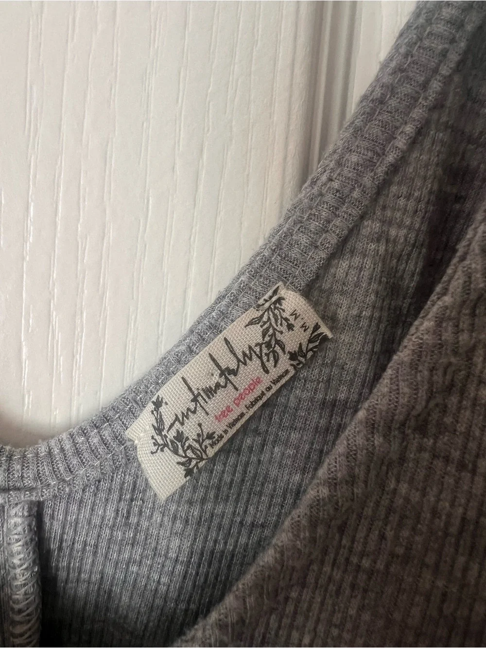 Relaxed V-Neck Swing Chemise — Gray - Picture 2 of 2